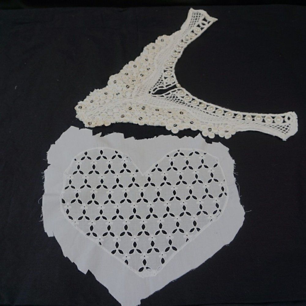 Vintage Crafting Supplies 2 Misc Pieces Of Lace And Trim